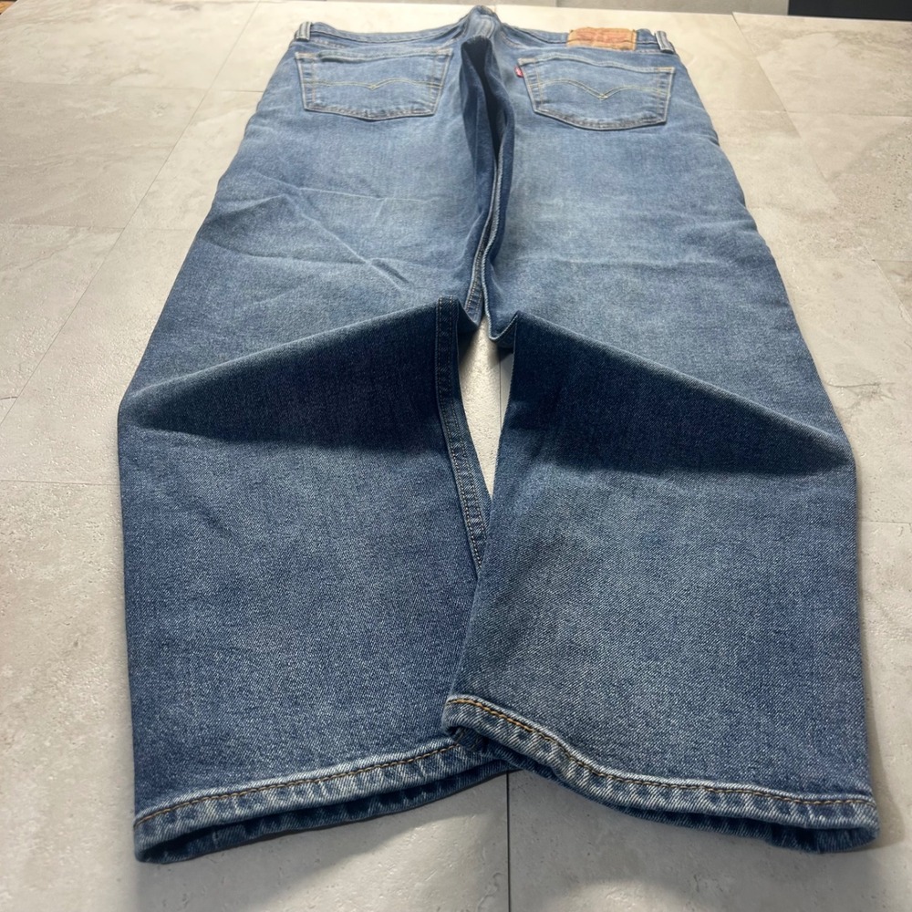 Levi's 502 Regular Taper Jeans Blue Mens 34x30 Medium Wash Denim